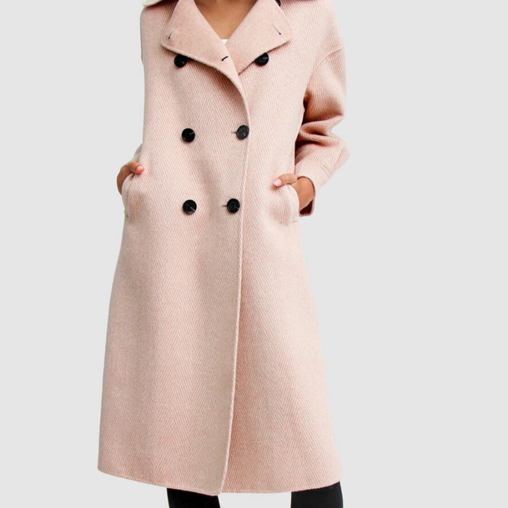 Belle & Bloom - Dream Lover Loose Fit Wool Blend Coat - Pink